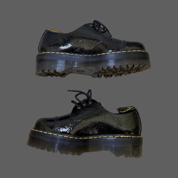 Dr. Martens 1461 Distressed Patent Leather Quad TC USM9 USL10 NWOB - Picture 2 of 6